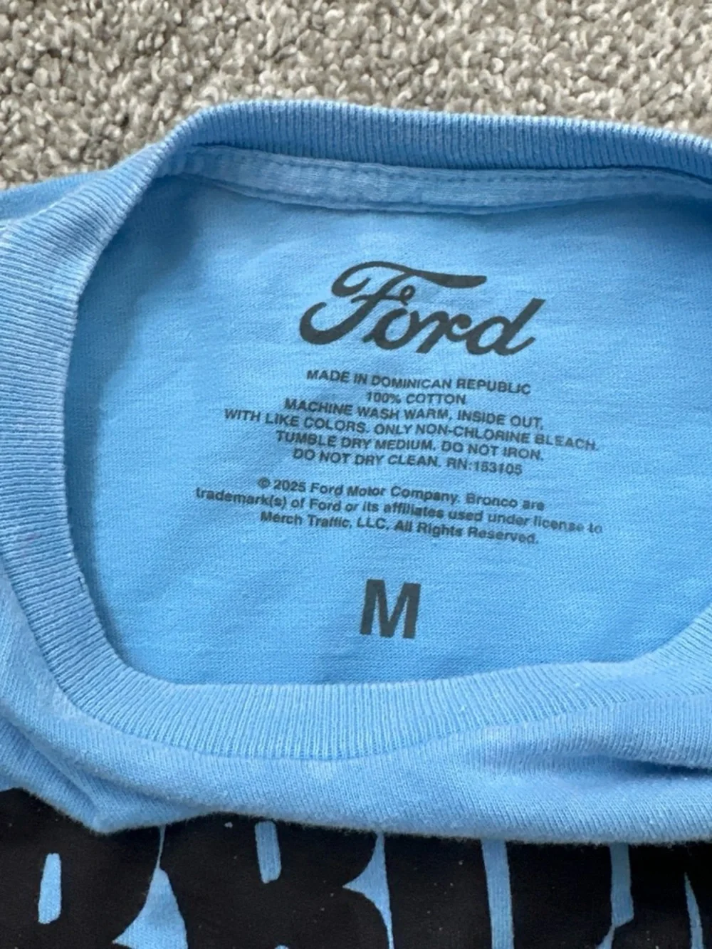 Ford womens Bronco Graphic Tee - Light Blue